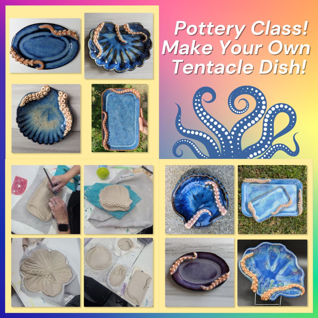 Book a Private Pottery Class! Make Your Own Tentacle Dish