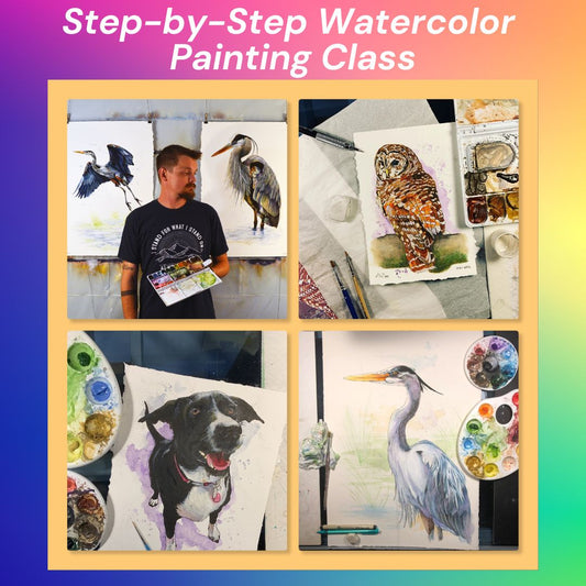 Book a Private Group Class! Step by Step Watercolor Class