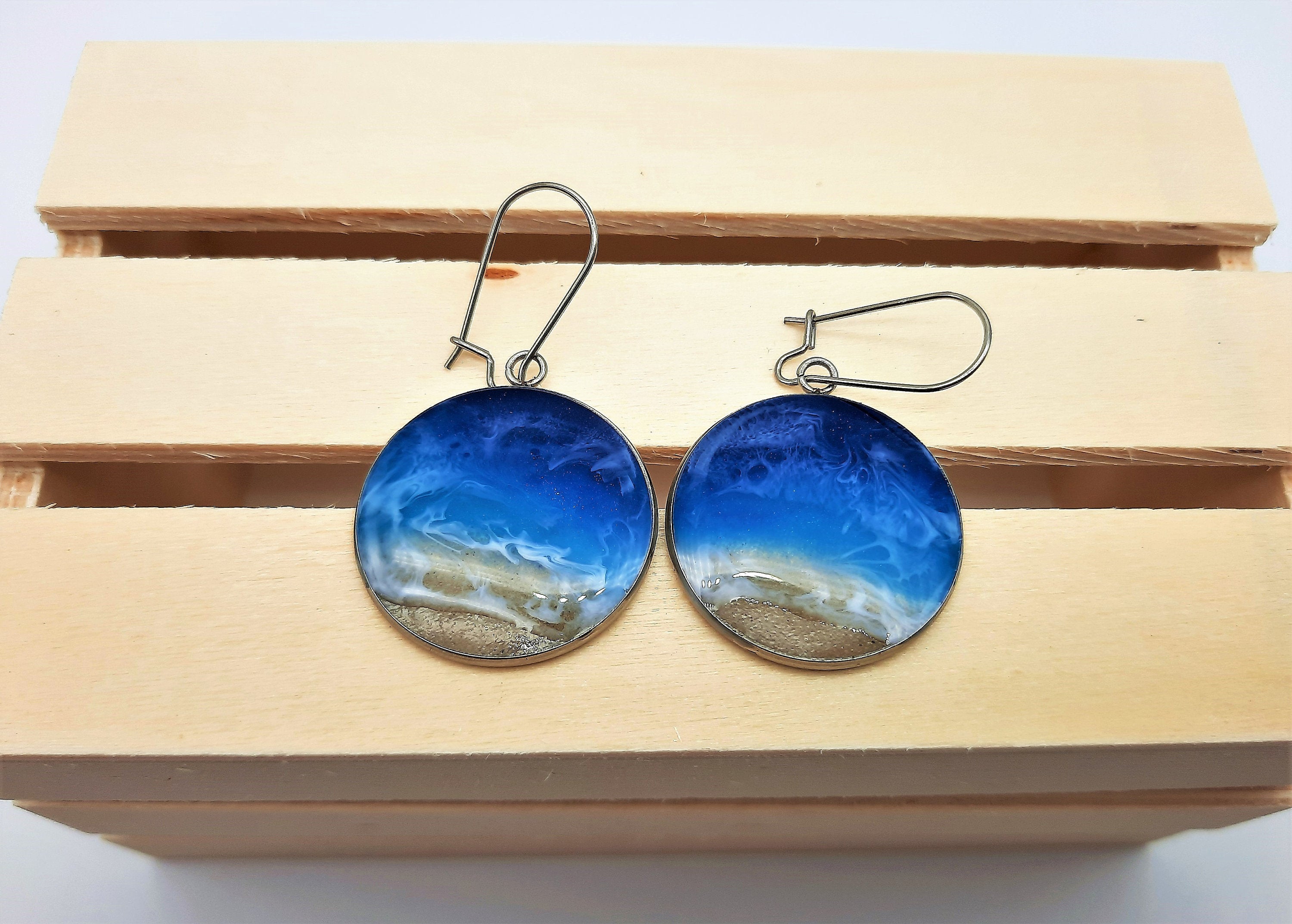 Ocean Mermaid UVresin Earring bi_93 2024