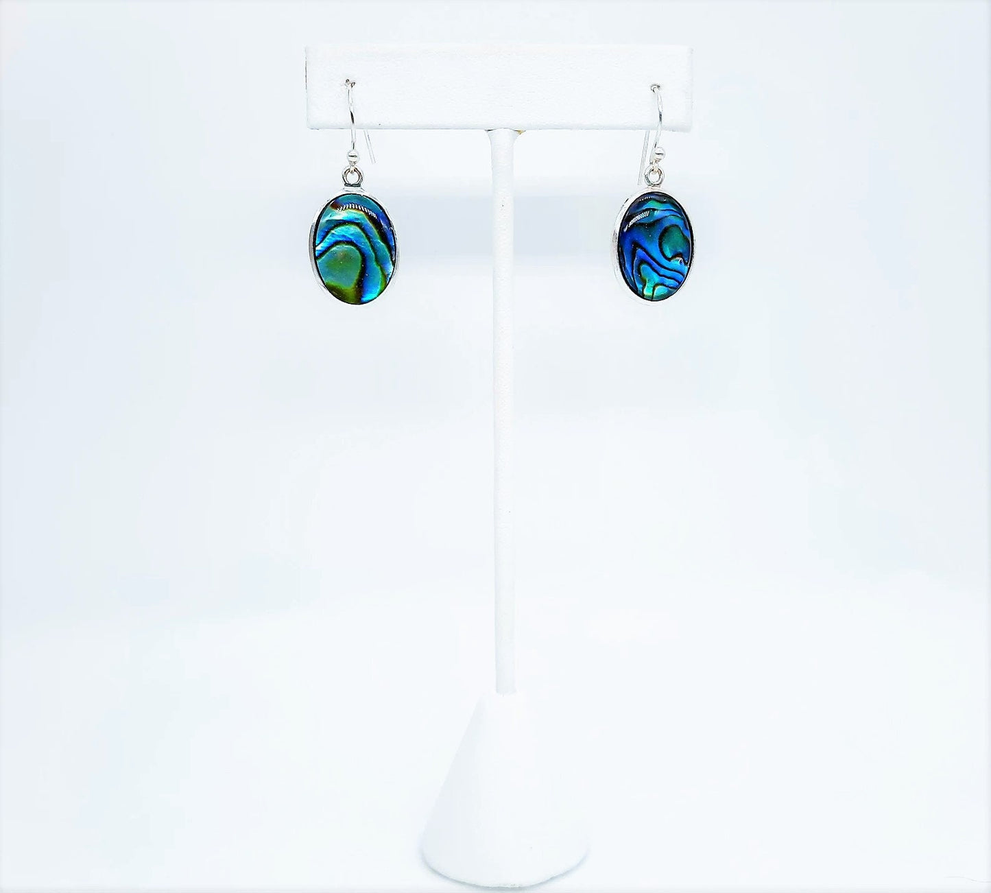 Handcrafted / Handmade Natural Abalone / Paua Seashell Earrings / Made with Hypoallergenic Silver Stainless Steel Ear Wire Hooks