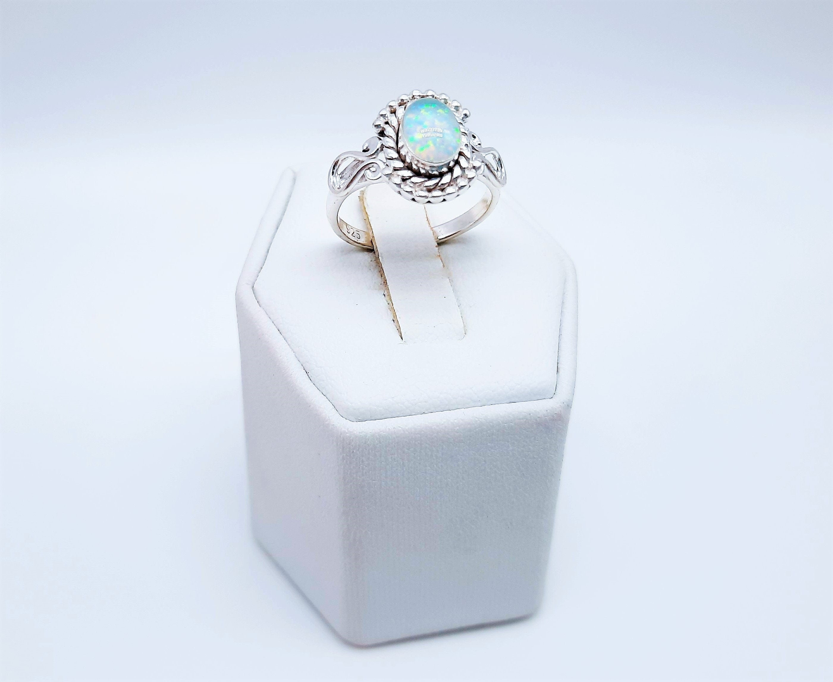 Genuine on sale white opal