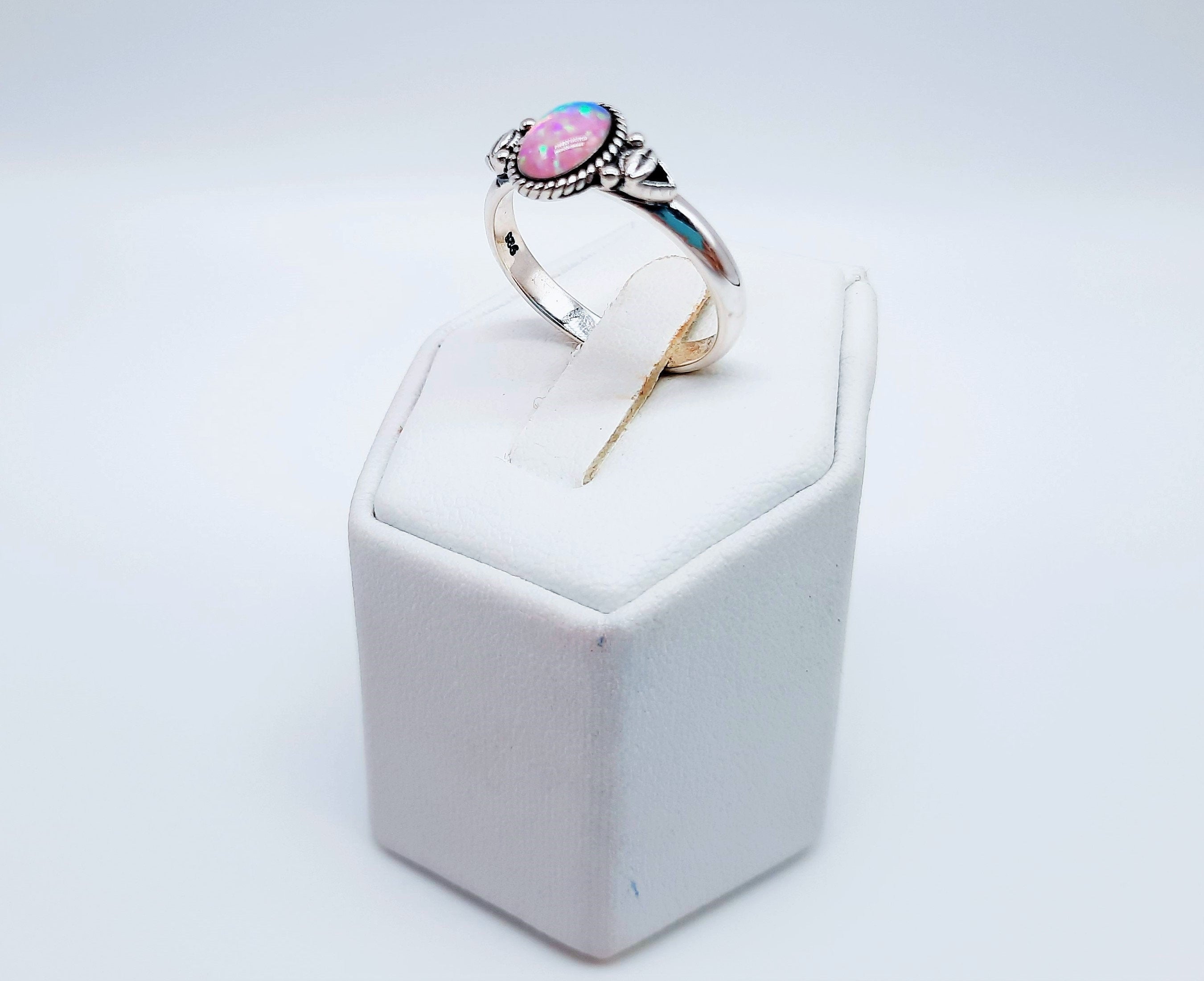 925 Sterling Silver Ring, Pink Opal Gemstone Ring, Designer Ring, Gift For Her, Handmade orders Jewelry, Party Ring